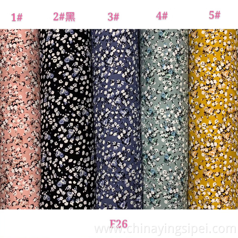 Professional Custom Twill Printed Floral Fabric 100% RAYON